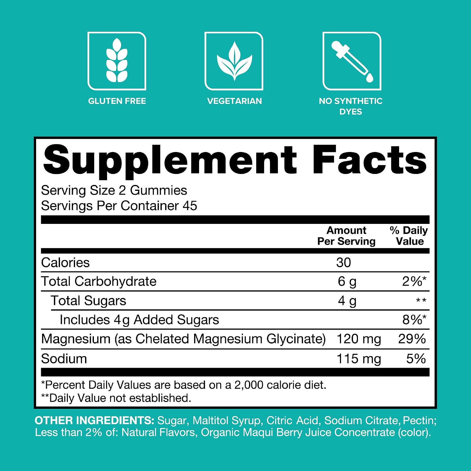 Magnesium Glycinate Gummies – High Absorption, 90 Count